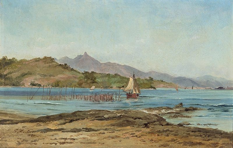 Paisagem, obra atribuída a Firmino Monteiro